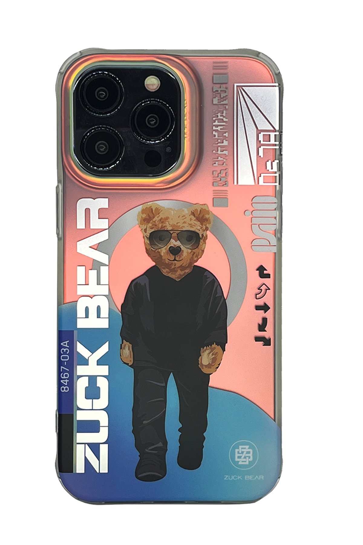 ZuckBear iPhone 15 Pro Max Claude Standlı Kapak - Kahverengi