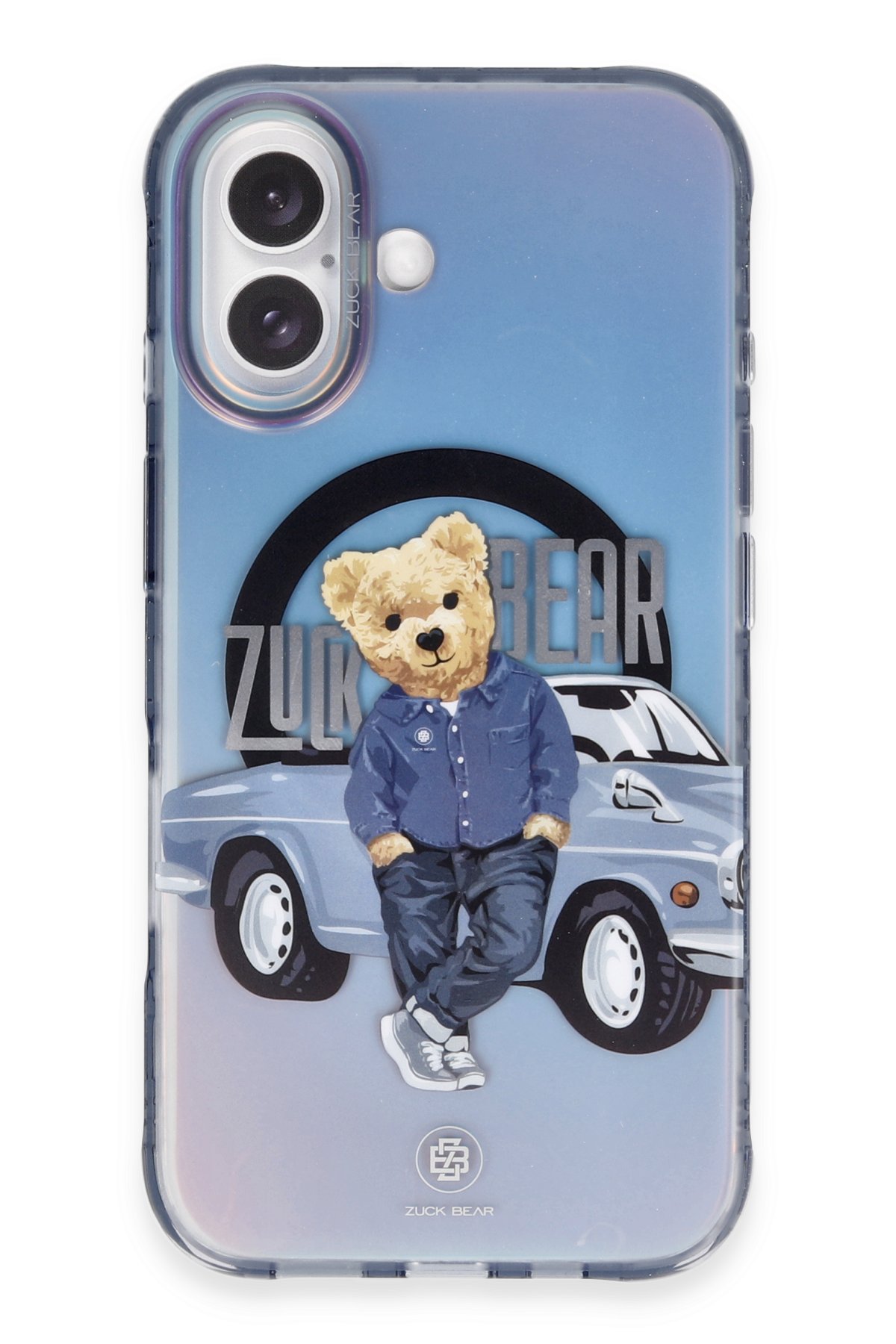 ZuckBear iPhone 16 Darnell Frosted Laser Magsafe Kapak - Şeffaf