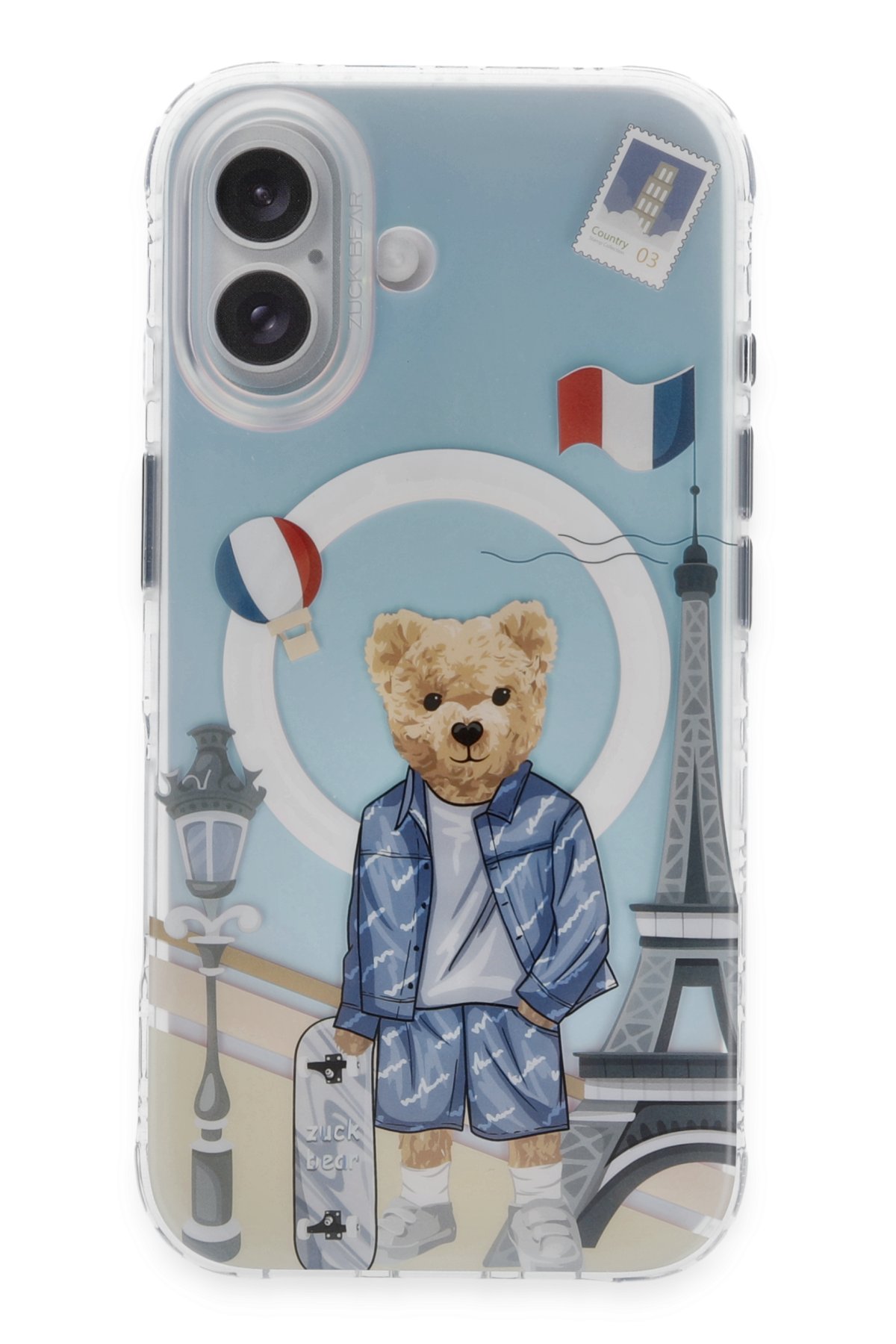 ZuckBear iPhone 16 Darnell Frosted Laser Magsafe Kapak - New York